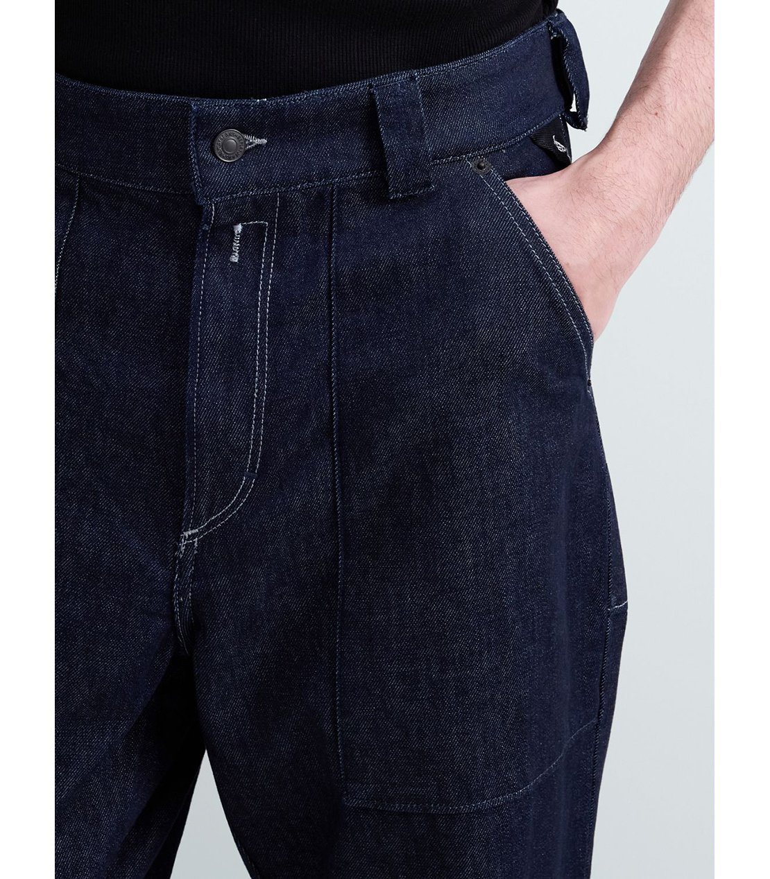 ワイドフィットARLON インディゴデザインデニム 詳細画像 ダークブルー 7